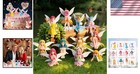 Enchanting Multicolor Fairy Figurines - 12 Pcs For Diy Crafts   Garden Displays