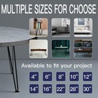 4 Pcs 16 Inch Hairpin Table Legs With Rubber Floor Protectors For Coffee Table