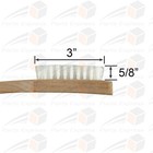 Commercial Grade Nylon Bristle Spotting Brush  10 x2-7 8   White  Wooden Handle