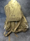 Vintage 1942s Ww2 Us Army Military Field Backpack Rucksack Canvas Bag With Frame