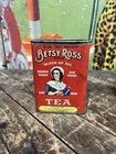 Vintage C  1930 Betsy Ross Tea Containers Tin Can Sign Patriotic American Flag