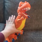 Vtg Fisher Price Dino Roar Dinosaur Tyrannosaurus Y2k 1999 Plush Plastic Head