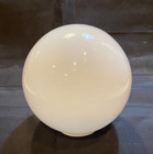 Vintage New Old Stock 6  White Glass Globe Shaped Light Shade With A 3  Fitter