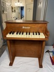 Antique Schoenhut Wooden Child s Toy Upright Piano 25 Key Works  read 