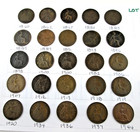 25 One Penny British Old Coins Great Britain 1860-1944 Ungraded Mixed Lot   1