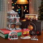 Department 56  9  Gray Red Santa Elf Department Store Christmas Tabletop Decor