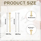 1 Inch Flat Head Pins  Jewelry Making Headpins-400pcs silver Gold 