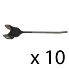10 Rubber Mount Rake Teeth Fits John Deere 1 625  Yoke Opening X 3 8  Holes Rmt7