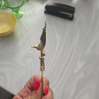 Vintage Brass Eagle Letter Opener Desk Knife Patriotic Decorative Antique 6 1 2 