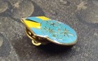 Special Olympics Mid 80s Blue And Gold Vintage Enamel Pin