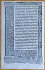 Woodcut Apocalypse  d  - Post Incunable Leaf Book Of Hours Hardouin - 1510