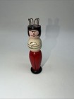 Vintage Wood Sewing Spool Knitter  Knitting Doll  Knitting Nancy  Japan