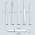6pcs Ear Pick Cleaning Set Spiral Tool Spoon Ear Wax Remover Cleaner Curette Kit