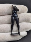 Chinese Bronze Copper Statue Hand Carved Hat Girl Figurine 