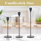 Potchen 27 Pack Candles Holders 9 Sets Metal Taper Candlestick Holders Fit 0 75