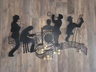 Jazz Band Abstract Metal Wall Sculpture Art Hanging Home Decor  Folds Up Mcm
