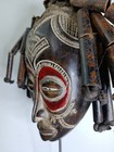 African Tribal Wall Wooden Mask From Angola