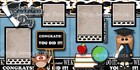 Graduation Girl 2 Premade Scrapbook Pages Paper Piecing Layout School Digiscrap
