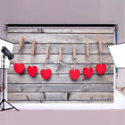 Romantic Flower Wood Photo Vinyl Photography Studio Backdrop Outdoor Screen Usa