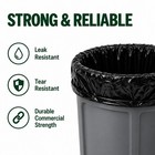 55 Gallon Heavy Duty 1 2 Mil Blk Contractor Biodegradable Trash Bags 38x58 100c