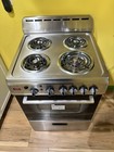 Avanti Eru240p3s 24 Inch Electric Range With 4 Coil Burners In Stainless Steel