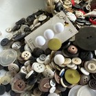 Massive Vintage Antique Button Lot Over 5 Pound Estate Collection Mixed Material