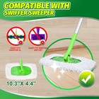 Yicotira Reusable Microfiber Chenille Mop Pads Compatible With 4 Pack  white 