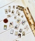 Miniature 1 12 Scale    vintage    Cabinet Card Photos Collection   Lot Of 24