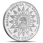 2024 1 Oz Colorized Native America The Beautiful North Carolina Silver Coin