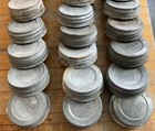Vintage Lot X 24 Used   Ball  Zinc Canning Jar Lids