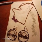 Barbie Necklace Earrings Vintage No Set   Pierced Costume Jewelry Free Ship