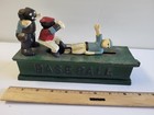  baseball Slide - Safe  Cast Iron Mechanical Coin Bank  24 