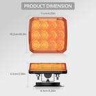 2x Magnetic Lights Rechargeable Flashing Warning Beacon Emergency Wireless Light