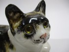 Vintage Winstanley Cat Tortie Tortiseshell Ceramic Figure Cathedral Glass Eyes 4