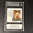 Emilia Clarke Custom Autographed Card - Beckett Authentic Signed Game Of Thrones