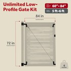 Adjust-a-gate Unlimited Frameless Anti-sag Gate Kit  Fits Openings Up To 72 x84 