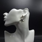 Federico Jimenez Sterling Silver Mother Of Pearl Plump Cluster Earrings Pierced