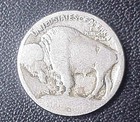 Circulated 1913-d Raised Ground Buffalo Nickel  Type 1- no Date 