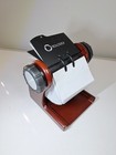 Rolodex Mahogany Wood Rotary Business Card File - Excellent - Never Used