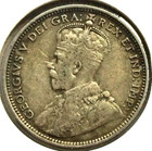 1912 Newfoundland Canada 20 Cents Sterling Silver  925 Coin - King George V  602