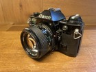  read   Near Mint  Canon Ae-1 Program Black Film Camera New Fd 50mm F 1 4  japan