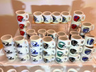 Vintage Nfl Teams Mini Miniature Ceramic Coffee Mugs Team Logo Cups Lot Of  68  