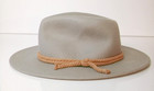 100  Wool Felt So Wide Brim Fedora Hat Tan Rope Trim Boho Western Rancher