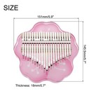21 Keys Thumb Piano transparent Stamen Portable Finger Piano With Carry Box
