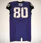 Nike Tcu Horned Frogs  80 Team Issue Football Jersey 44  4 Large Game Worn