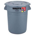 Rubbermaid Commercial Brute Container All-inclusive  Round  Plastic  32gal  Gray