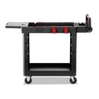 Rubbermaid Commercial 1997206 Heavy Duty Adaptable Utility Cart - S  Black New