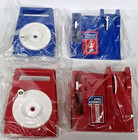 Robbie   Evel  Knievel Stunt Cycle Launcher  2  Wind Up Energizer Toy 1973 Nos