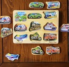 Melissa   Doug Wooden Sound Puzzle Vehicles - Tested Working  267
