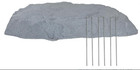     sunnydaze Flat Faux Landscape Rock Cover Gray 30 75  Utility Well Cover     
